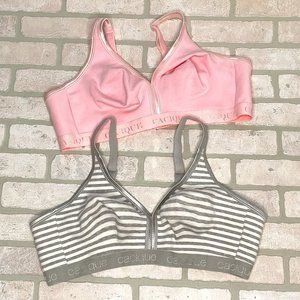Cacique Cotton Lightly Lined No Wire Full Coverage Bras 2 Piece Bundle Set 46C